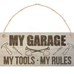 Tool Room Decorations Wall Art: Add a Touch of Fun to Your Garage with This Wall Decor Sign!