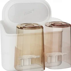 Toothbrush Holders Suction Cup for Bathrooms, Wall Mounted Toothbrush Holder with 2/3/4 Large Storage Slot Tooth Brush Holder