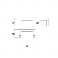 Towel Bar / Robe Hook New Design / Creative Contemporary / Traditional Stainless Steel / Stainless Steel / Iron / Metal 4pcs - Bathroom Wall Mounted