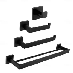 Towel Bar / Toilet Paper Holder / Robe Hook New Design / Creative Contemporary / Traditional Stainless Steel / Stainless Steel / Iron / Metal 4pcs - Bathroom Wall Mounted