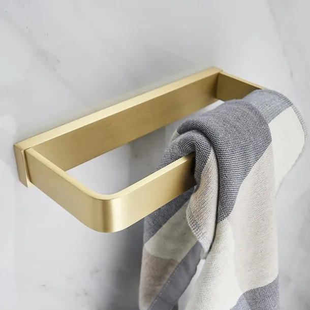 Towel Bar Creative Modern Metal 1pc - Bathroom 1-Towel Bar Wall Mounted