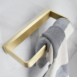 Towel Bar Creative Modern Metal 1pc - Bathroom 1-Towel Bar Wall Mounted