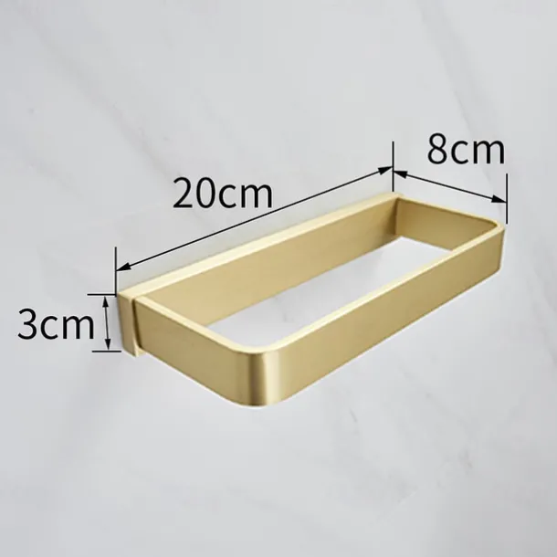 Towel Bar Creative Modern Metal 1pc - Bathroom 1-Towel Bar Wall Mounted