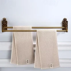Towel Bar Foldable / Multilayer Antique Aluminum 1pc - Hotel bath Wall Mounted