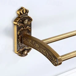 Towel Bar Foldable / Multilayer Antique Aluminum 1pc - Hotel bath Wall Mounted