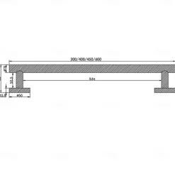 Towel Bar for Bathroom,Matte Black Stainless Steel Towel Holder,Wall Mounted Bathroom Towel Rack(40cm~60cm)