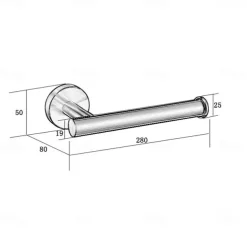 Towel Bar New Design / Adorable / Creative Contemporary / Modern Stainless Steel / Low-carbon Steel / Metal 1pc - Bathroom Wall Mounted