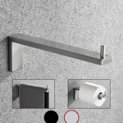 Towel Bar Towel Ring Horizontal Toilet Paper Holder 304 Stainless Steel Wire Drawing