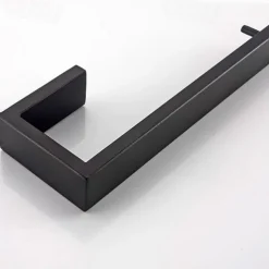 Towel Holder,Wall Mounted Stainless Steel Towel Bar,Modern Style Towel Rack 21cm(Black/Brushed Nickel/Chrome)