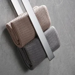 Towel Racks for Bathroom,Self-Adhesive Towel Bar Wall Mounted SUS304 Stainless Steel No Drill Towel Holders for Toilet Bathroom,Kitchen(Black/Chrome/Brushed Nickel)40cm