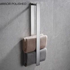 Towel Racks for Bathroom,Self-Adhesive Towel Bar Wall Mounted SUS304 Stainless Steel No Drill Towel Holders for Toilet Bathroom,Kitchen(Black/Chrome/Brushed Nickel)40cm