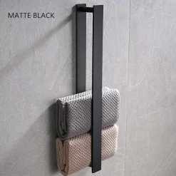 Towel Racks for Bathroom,Self-Adhesive Towel Bar Wall Mounted SUS304 Stainless Steel No Drill Towel Holders for Toilet Bathroom,Kitchen(Black/Chrome/Brushed Nickel)40cm