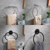 Towel Ring for Bathroom, Self-adhesive Hand Towel Holder Wall Mounted,304 Stainless Steel Bath Towel Hanger/Round Hand Towel Rack Perfect for Bathroom, Sink, Kitchen