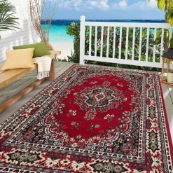 Traditional Persian Floor Mat Area Rug for Livingroom Bedroom Kids Room Indoor Outdoor Decor Anti-Slip