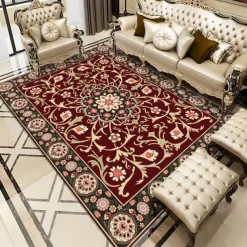 Traditional Persian Floor Mat Area Rug for Livingroom Bedroom Kids Room Indoor Outdoor Decor Anti-Slip