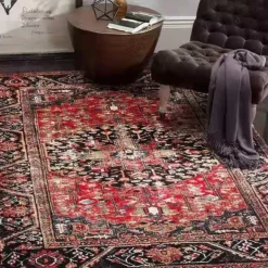 Traditional Persian Floor Mat Area Rug for Livingroom Bedroom Kids Room Indoor Outdoor Decor Anti-Slip