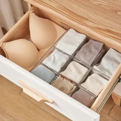 Transparent household drawer divider underwear socks retractable divider multi-functional storage and finishing divider