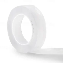 Transparent Magic Nano Tape Double Sided Grip Reusable Home Tape Traceless Glue, Waterproof Heat Resistant Wall Adhesive, Poster Carpet Fixing Tape for Bathroom Kitchen Decoration, 3x200cm (1x79in)