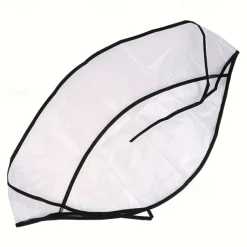 Transparent PVC Rain Bonnet Turban Hats, Non-Textile, Inelastic, Water-Resistant, Minimalist Design, Hand Washable, with Operation Instruction, for Women, Rainy Days and Outdoor Activities