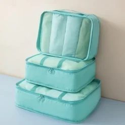 Travel Compression Packing Cubes Set - 3-Piece Lightweight, Space-Saving Organizer for Clothes, Luggage, and Travel Essentials - Durable, Waterproof Travel Storage Bags for Packing, Camping & Vacation