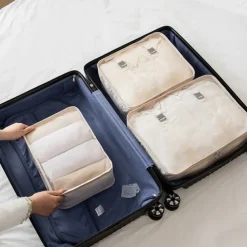 Travel Compression Packing Cubes Set - 3-Piece Lightweight, Space-Saving Organizer for Clothes, Luggage, and Travel Essentials - Durable, Waterproof Travel Storage Bags for Packing, Camping & Vacation