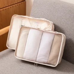 Travel Compression Packing Cubes Set - 3-Piece Lightweight, Space-Saving Organizer for Clothes, Luggage, and Travel Essentials - Durable, Waterproof Travel Storage Bags for Packing, Camping & Vacation