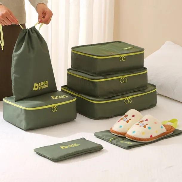 Travel Compression Packing Cubes Set, 7-Piece Luggage Organizer Bags for Suitcase, Thick Twill Waterproof Storage Bags for Travel, Portable & Versatile