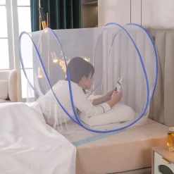 Travel Head Bed Mosquito Net Large Folding Portable for Home Bedroom Summer