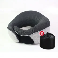 Travel Neck Pillow Chin Support Pillow Adjustable 100% Pure Memory Foam, New Ergonomic Design Soft Best Full Neck Surround Pillow Sleep for Home, Airplanes & Car