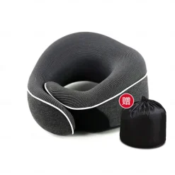 Travel Neck Pillow Chin Support Pillow Adjustable 100% Pure Memory Foam, New Ergonomic Design Soft Best Full Neck Surround Pillow Sleep for Home, Airplanes & Car