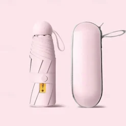 Travel Parasol Umbrella - Automatic Open Close, Lightweight & Portable, Strong Waterproof Folding Parasol with UV Protection for Sun & Rain - Men and Women