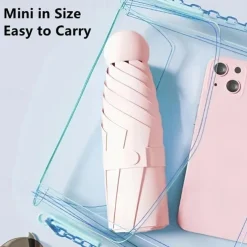 Travel Parasol Umbrella - Automatic Open Close, Lightweight & Portable, Strong Waterproof Folding Parasol with UV Protection for Sun & Rain - Men and Women