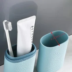 Travel Portable Toothbrush Mouth Cup Storage Box Creative Simple Dental Kit Box Travel Brushing Cup Wash Cup Set