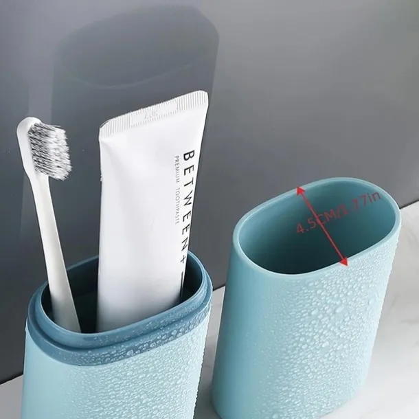 Travel Portable Toothbrush Mouth Cup Storage Box Creative Simple Dental Kit Box Travel Brushing Cup Wash Cup Set
