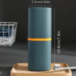 Travel Portable Toothbrush Mouth Cup Storage Box Creative Simple Dental Kit Box Travel Brushing Cup Wash Cup Set
