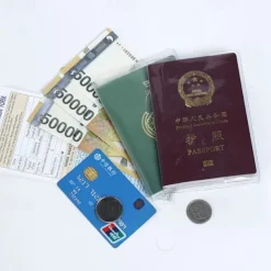 Travel Waterproof Dirt Passport Holder Cover Wallet Transparent PVC ID Card Holders Business Credit Card Holder Case Pouch