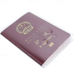 Travel Waterproof Dirt Passport Holder Cover Wallet Transparent PVC ID Card Holders Business Credit Card Holder Case Pouch