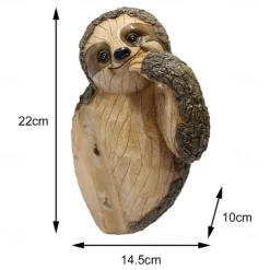 Tree Hanging Sculpture - Fun Resin Art Animal Ornaments - Patio Yard Lawn & Garden Outdoor Decorative Statues