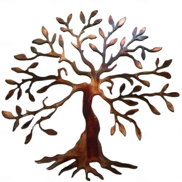 Tree Metal Wall Decor Tree of Life Metal Wall Art Bird Ornament Home Bedroom Living Room Window Decoration