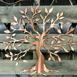 Tree Metal Wall Decor Tree of Life Metal Wall Art Bird Ornament Home Bedroom Living Room Window Decoration