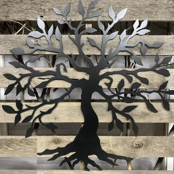 Tree Metal Wall Decor Tree of Life Metal Wall Art Bird Ornament Home Bedroom Living Room Window Decoration