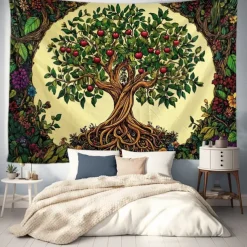 Tree of Life Hanging Tapestry Wall Art Large Tapestry Mural Decor Photograph Backdrop Blanket Curtain Home Bedroom Living Room Decoration
