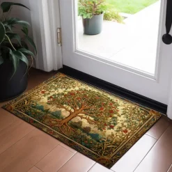 Tree of Life Painting Doormat Floor Mats Washable Rugs Kitchen Mat Non-Slip Oil Proof Rug Indoor Outdoor Mat Bedroom Decor Bathroom Mat Entrance Rug