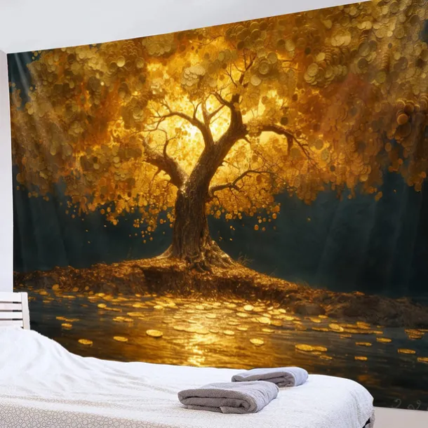 Tree of Life Painting Hanging Tapestry Wall Art Large Tapestry Mural Decor Photograph Backdrop Blanket Curtain Home Bedroom Living Room Decoration
