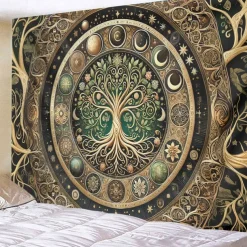 Tree of Life Totem Hanging Tapestry Wall Art Large Tapestry Mural Decor Photograph Backdrop Blanket Curtain Home Bedroom Living Room Decoration