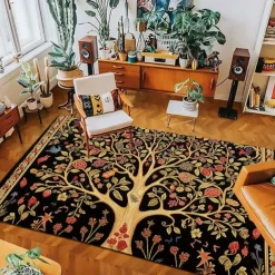 Tree of Life Vintage Area Rug Kitchen Mat Non-Slip Oil Proof Floor Mat Livingroom Rug Indoor Outdoor Mat Bedroom Decor Bathroom Mat Entrance Rug Door Mat