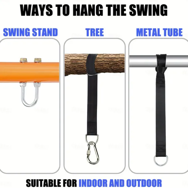 Tree Swing For Kids, 3-in-1 Disc Seat Swing Set, Swing For Outside, 1 Pack