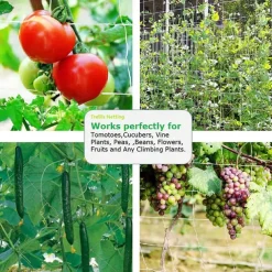 Trellis Netting Heavy-Duty Garden Plant Trellis Netting for Climbing Plants Outdoor Indoor Grow Net for Beans Tomatoes Peas Pumpkin Flowers