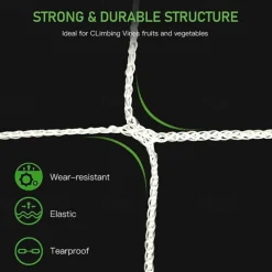 Trellis Netting Heavy-Duty Garden Plant Trellis Netting for Climbing Plants Outdoor Indoor Grow Net for Beans Tomatoes Peas Pumpkin Flowers