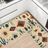 Tribal Pattern Area Rug Kitchen Mat Non-Slip Oil Proof Floor Mat Livingroom Rug Indoor Outdoor Mat Bedroom Decor Bathroom Mat Entrance Rug Door Mat